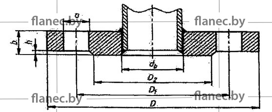 Размер и конструкция плоского фланца